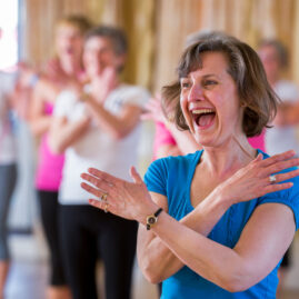 FLexercise Photograph of happy lady