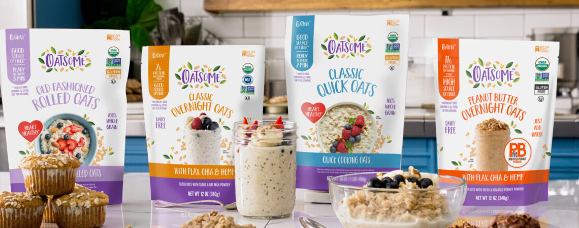 Oatsome packaging visuals